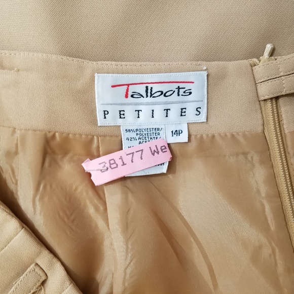 TALBOTS Goldon Tan Business Casual Pencil Skirt - Picture 6 of 6
